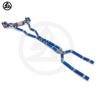Knalpot Titanium Valved CSZ untuk BMW M5 Competition F90 4.4T Valvetronic Muffler Exhaust Catback dengan Remote Control