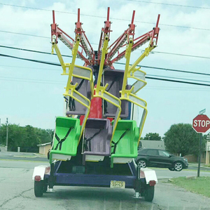 Karnaval binmek eğlence parkı sürmek taşınabilir salıncak dönen römork uçan sandalye hareket - Product Image 6