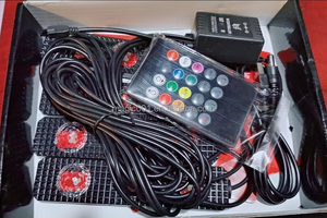 Xe LED bầu không khí dải ánh sáng RGB đầy sao DJ âm nhạc môi trường xung quanh âm thanh hoạt động chức năng từ xa/điều khiển bằng giọng nói Laser nội thất chân đèn - Product Image 5