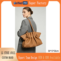 Sac Nuage Plissé en Cuir PU au Design Unique, Grande Capacité, Sac à Bandoulière Fourre-tout pour Femme, Sac à Main Élégant Haut de Gamme