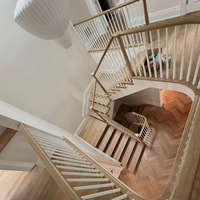 Rampe d'escalier moderne en métal pour intérieur, balustres creux blancs de 44 pouces pour la décoration de maison, villa, balcon