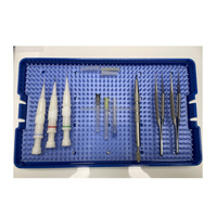 Pinces chirurgicales micro-ajustables en acier inoxydable pour la transplantation capillaire, l'extraction des follicules du cuir chevelu et l'implantation – 4 tailles