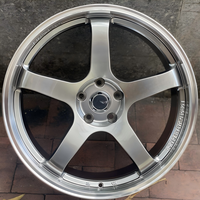 Rines de Aleación Blancos de 5 Brazos 20x9 5x108 5x120 ET35, Rines Personalizados para Autos de Alto Rendimiento, Rines de Carreras de 20 Pulgadas