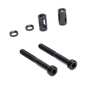 <span class=keywords><strong>2</strong></span> ensembles de supports pour ordinateur de vélo, vis de fixation allongées en alliage de Ti, vis allongées pour support d'ordinateur de vélo, noires - Product Image 2