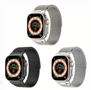 Bracelet de montre en maille milanaise de style armure, en acier inoxydable robuste, pour Apple Watch Series 10 9 8 Ultra <span class=keywords><strong>2</strong></span> - Product Image 2