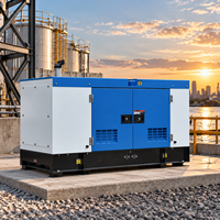 Genset Diesel Industri 30kw 50kw 80kw 3 Fasa Berpendingin Air Tipe Terbuka Siaga