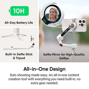 2025 nuevo Insta360 Flow 2 <span class=keywords><strong>Pro</strong></span>, cardán de teléfono de seguimiento automático para teléfono inteligente alimentado por IA, estabilización de 3 ejes para Android <span class=keywords><strong>Iphone</strong></span> - Product Image 5