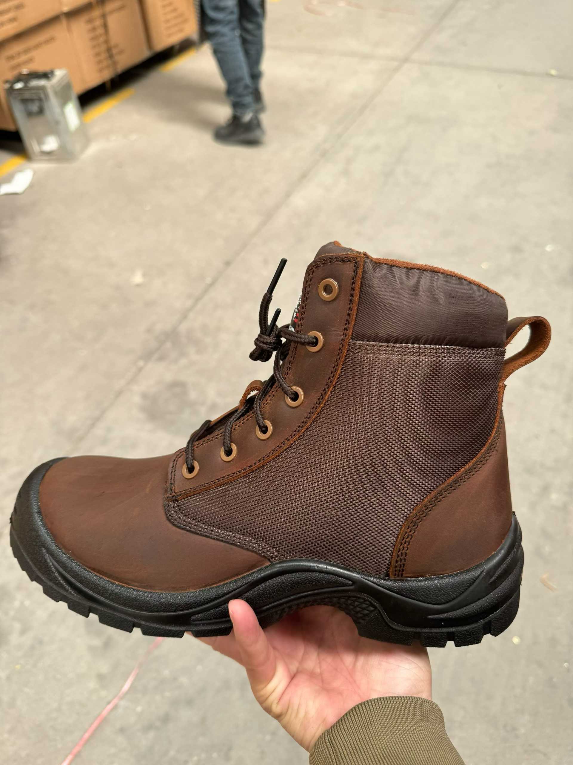 Leather Motorcycle Shoes - Waterproof Breathable Design