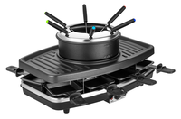 Koreanischer Elektrischer Antihaft-PTFE-Raclette und Fondue-Multifunktionsgrill mit Rauchfreier Abnehmbarer Platte für Innenräume