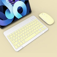 Popüler hafif Ultra ince PC Tablet klavye kablosuz klavye ve fare kombinasyonları