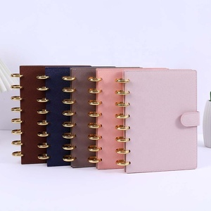 Hongbo Bán Chạy nhất 10 màu nhỏ Saffiano Da đĩa A5 ngân sách kế hoạch thẩm mỹ cuộc sống tổ chức/chương trình nghị sự/Chất kết dính rời lá - Product Image 1