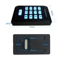 Serratura Elettronica Magnetica per Porte + Alimentatore + Controllo Accessi con Tastiera RFID 125KHz + Tag + Impermeabile IP68 + Wiegand26 + 2000