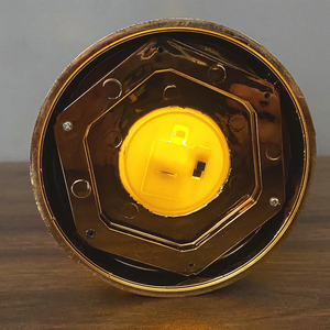 Lanterne à bougie DAMAI pour le Ramadan, lanterne en plastique LED Eid Mubarak, lanternes Ramadan Mubarak, décorations de lune et d'étoile, lumières du Ramadan - Product Image 2