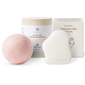 Barra de champú vegano ERIGERON, Arcilla rosa, todo en uno, hidratante, nutritivo, suavizante, anticaspa, cero residuos, cuidado del cabello sin plástico - Product Image 6