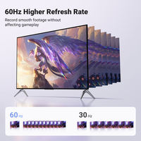 Tarjeta Capturadora de Video UGREEN HD-MI 1080P 60Hz, Adaptador HD-MI a USB Tipo C para PC, Cámara, Transmisión en Vivo y Grabación