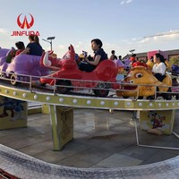 Manège populaire de parc d'attractions : train sur rail, mini-chauffe-platine, équipement de jeu pour enfants