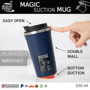 Taza Mágica de Acero Inoxidable Personalizada de 380/520 ml, Taza de Café y Leche con Tapa, Regalo Promocional al por Mayor - Product Image 5