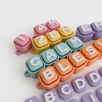 Keyboard Mekanik Fidget Clicker Pabrik Grosir Kustom Tombol Alfabet Mainan Fidget Pereda Stres Mainan Gantungan Kunci Sensorik