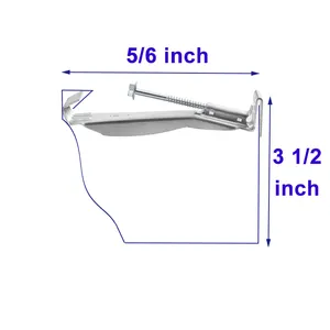 Cabide de gancho de chuva escondido, premium, suporte de gutter parafuso, fabricante