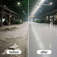 Revêtement de sol en époxy auto-nivelant ZT pour garage, peinture de sol en sable coloré, effet marbre, liquide résistant à l'usure