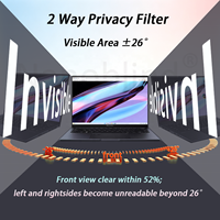 Filter Privasi PET Anti Spy Anti Silau Cahaya Biru Dua Sisi Mudah Dipasang untuk Notebook Lenovo/HP/ASUS/Acer