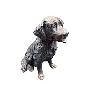 Artisanat métallique, statue de chien en bronze, figurine de chien personnalisée, décoration pour la maison, accessoires de décoration, prix bas - Product Image 1