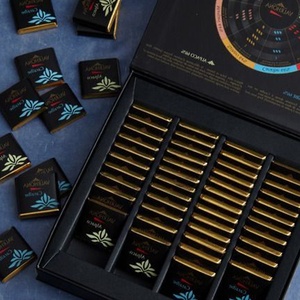 Boîte de chocolat en feuille d'or de luxe de haute qualité en gros emballage cadeau en papier personnalisé avec insert pour truffe et bonbons - Product Image 4