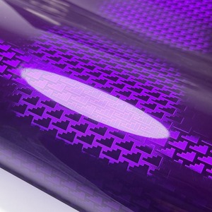 <span class=keywords><strong>Film</strong></span> vinyle carbone 9D effet <span class=keywords><strong>avion</strong></span>, violet brillant, pour carrosserie de voiture, accessoires intérieurs, auto-cicatrisant sans colle - Product Image 4