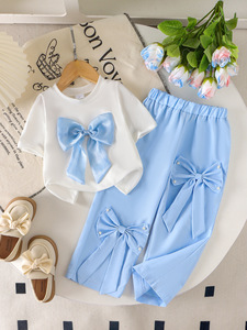 Vêtements pour enfants, commerce extérieur transfrontalier, automne-hiver, nouveau <span class=keywords><strong>t</strong></span>-<span class=keywords><strong>shirt</strong></span> en coton <span class=keywords><strong>blanc</strong></span> pour enfants, shorts, ensemble de vêtements pour bébé, résistant aux <span class=keywords><strong>UV</strong></span> - Product Image 3