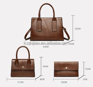 Nuovo Set Moda 2024 per Signore 3 in 1: <span class=keywords><strong>Portafoglio</strong></span> e Borsa <span class=keywords><strong>a</strong></span> <span class=keywords><strong>Tracolla</strong></span> in Pelle per Donne - Product Image 3