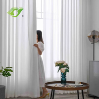 Tissu de rideau pure isolation thermique chambre obscurcissant bloc de polyester lumière du soleil pour chambre d'enfants chambre à coucher