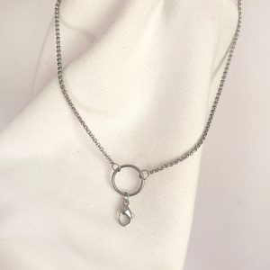 70/76cm acier inoxydable rond <span class=keywords><strong>perle</strong></span> chaîne collier bonne qualité ajustement flottant médaillon parfum médaillon pendentif bricolage 2mm épaisseur - Product Image 5