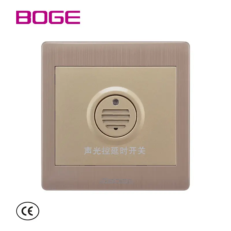 High Quality Wall Mount Thin Panel Smart Automatic Light And Voice Control Time Delay Electrical Wall Switch