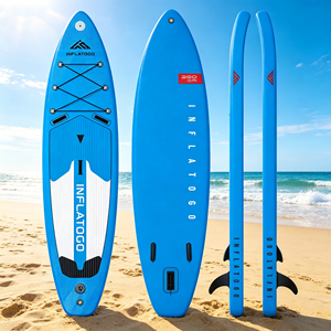 InflaToGo Tabla de Paddle Surf Inflable (<span class=keywords><strong>SUP</strong></span>) de PVC Resistente de 12' para Uso en el Océano - Ecológica - Product Image 4