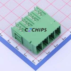 JL5EDGRHC-76204G01 Plug-in Terminal Block Bent Lead Through Hole,P=7.62mm Board-to-Board / Socket - Closed 1x4P 7.62mm Green - Product Image 1