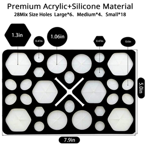 Porte-pinceau de maquillage acrylique pliable en Offre Spéciale Support de séchage pour pinceau de maquillage - Product Image 5