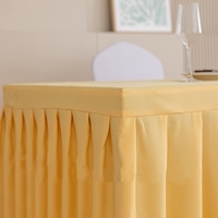 Table de conférence rectangulaire moderne jupe nappe imprimée anti-poussière maison Banquet mariage Table de Banquet rectangulaire à volants