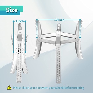 Estabilizador de Ruedas Metálico para Autocaravanas, 2 Unidades, para Remolques, Bloqueo de Ruedas Tándem en Superficies Irregulares - Product Image 4