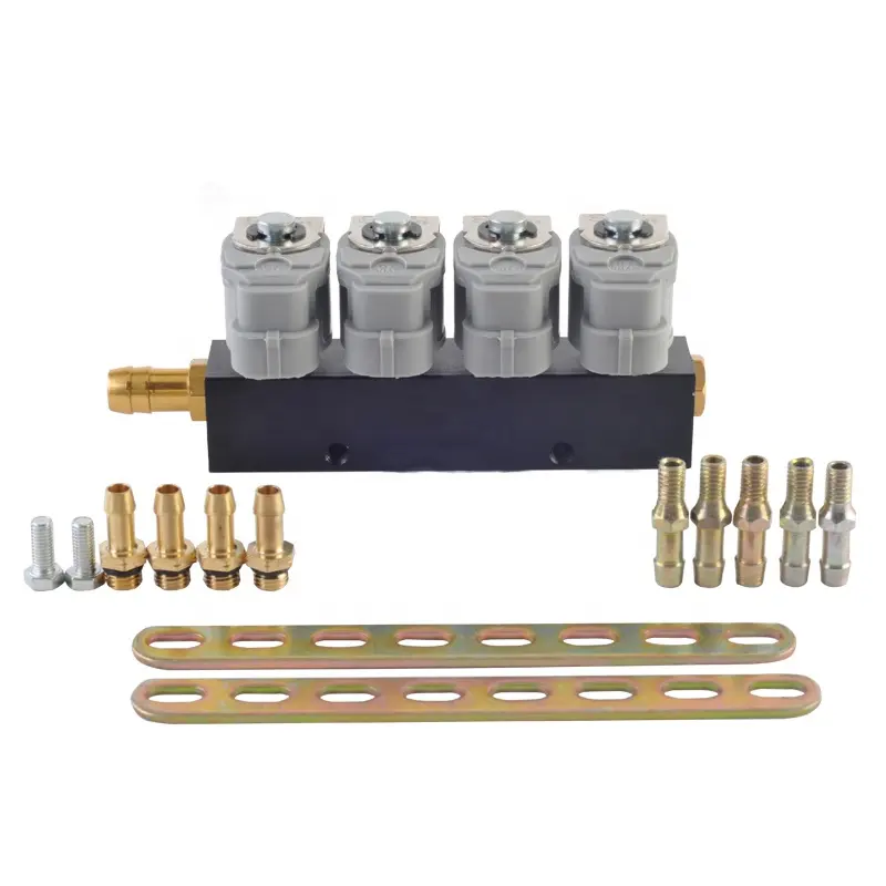 LPG/CNG/NGV Gas Fuel Injector Rail for Sequential Injection Kit 2ohm