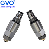 Vanne de sécurité auxiliaire GVO 25/221161 25221161, vanne de décharge de pression, vanne de sécurité hydraulique, vanne de commande, pièces d'excavatrice JS130