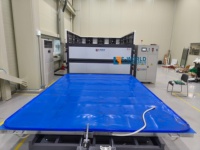 Mesin Laminasi Kaca EVA Empat Lapisan dengan Kontrol PLC, Motor, Gearbox, Kapasitas Tinggi