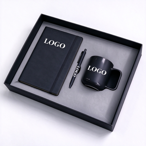 Promotion 3 in 1 Premium Corporate Gift Set Custom Logo with A5 Notebook Pen <b>Mug</b> Business Gift Set for Employee Welcome Kit - Product Image 1