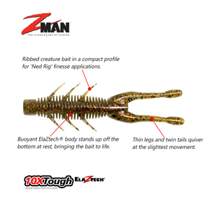 <span class=keywords><strong>ZMAN</strong></span> - Señuelos de Pesca Flotantes con Forma de Camarón, 7.6 cm, 6 Piezas por Bolsa, Cebo Suave Tipo Camarón Lua, Cebo Especial Multicolor - Product Image 4
