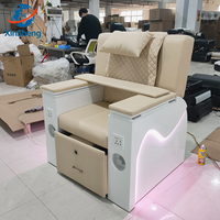 Chaise de salon de manucure multifonction de luxe, spa pour les pieds, massage, station de pédicure, soins des mains et des pieds, chaise de manucure