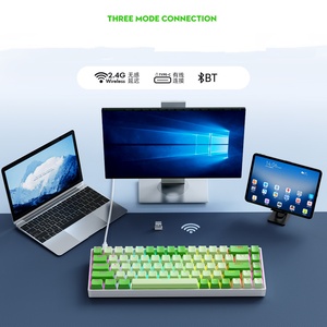 Bàn phím cơ học có thể thay nóng toàn bộ phím K68 Bàn phím di động nhỏ có dây và không dây ba chế độ, máy tính xách tay ngoài để chơi game - Product Image 3