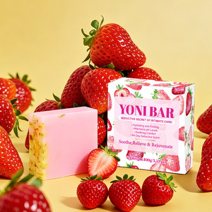 <span class=keywords><strong>Jabón</strong></span> <span class=keywords><strong>Íntimo</strong></span> de Fresa al por Mayor, <span class=keywords><strong>Jabón</strong></span> Femenino Suave y Aclarante, Fabricante de Marca Privada OEM, <span class=keywords><strong>Jabón</strong></span> Yoni con <span class=keywords><strong>pH</strong></span> Equilibrado y Blanqueador - Product Image 4