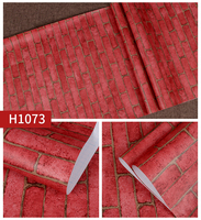 Autocollants muraux imperméables Jinyi Peel and Stick, aspect rétro rouge métro 3D, autocollants adhésifs pour carrelage en céramique, verre, cuisine, salle de bain