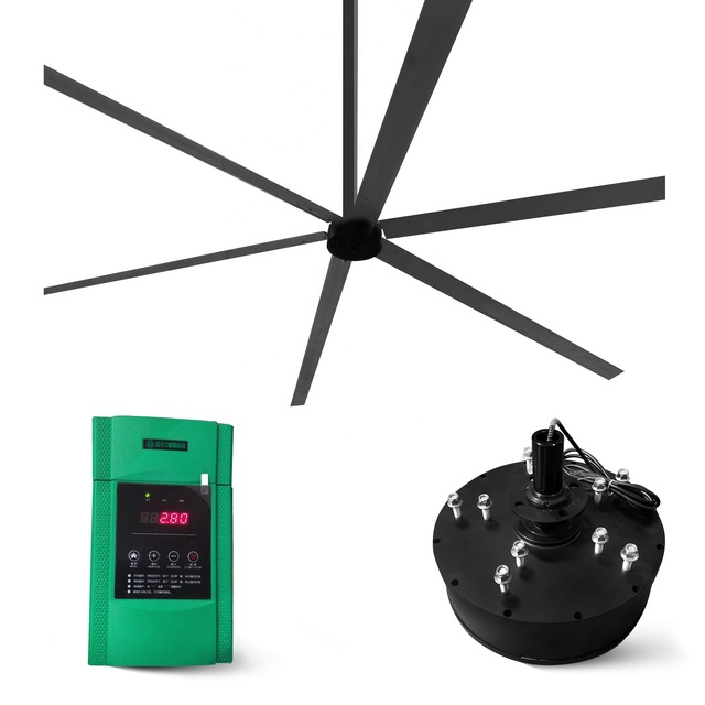 Factory Direct 12 Inch 5 Speed Choice Remote Control Hvls Large Big Industrial Ceiling Fan for Vietnam