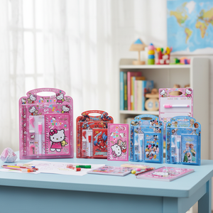 Set di cancelleria colorata A6 per bambini 100 fogli di cuoio accessori all'ingrosso legante termica materiale per Notebook alla rinfusa - Product Image 3