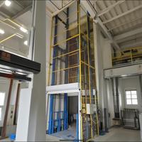 Nouvelle plateforme élévatrice hydraulique verticale moderne avec rail de guidage, capacité de charge de 300 à 5000 kg, construction en acier inoxydable